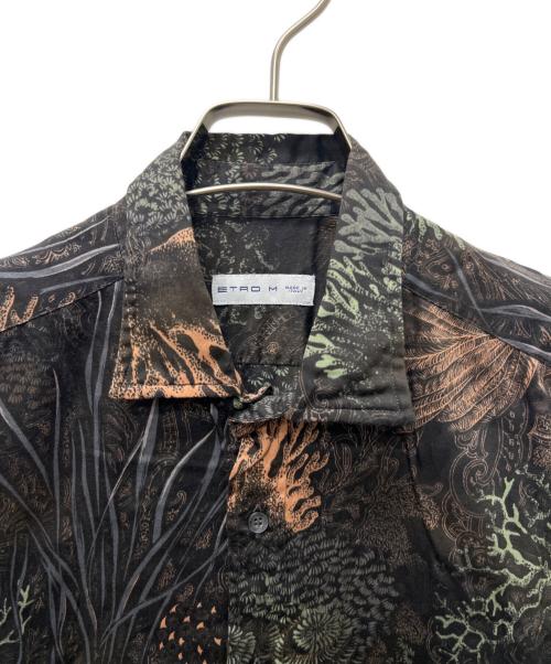 ETRO（エトロ）ETRO (エトロ) プリントシャツ ブラウン サイズ:Ｍの古着・服飾アイテム
