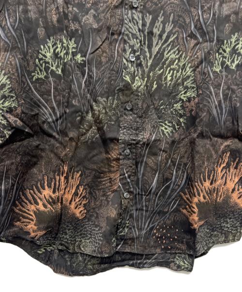 ETRO（エトロ）ETRO (エトロ) プリントシャツ ブラウン サイズ:Ｍの古着・服飾アイテム