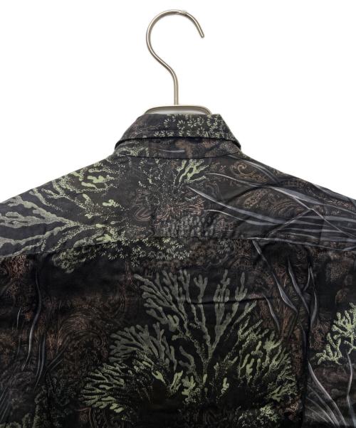 ETRO（エトロ）ETRO (エトロ) プリントシャツ ブラウン サイズ:Ｍの古着・服飾アイテム