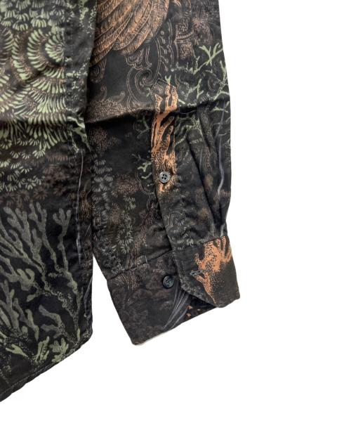 ETRO（エトロ）ETRO (エトロ) プリントシャツ ブラウン サイズ:Ｍの古着・服飾アイテム