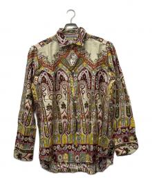 ETRO（エトロ）の古着「プリントシャツ」｜クリーム×ボルドー