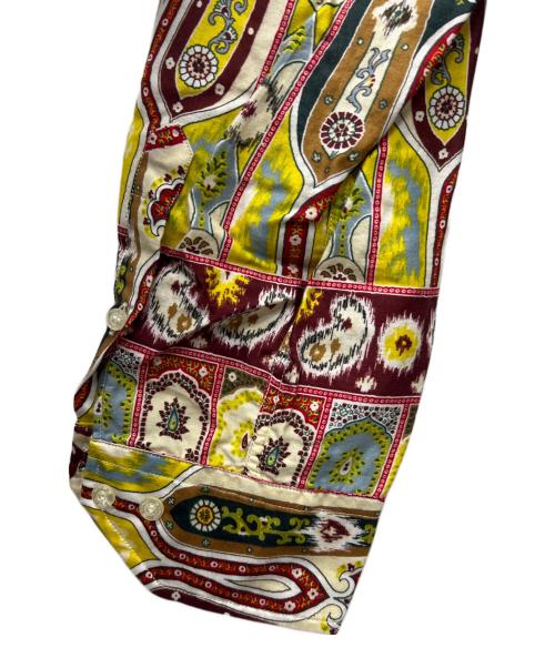 ETRO（エトロ）ETRO (エトロ) プリントシャツ クリーム×ボルドー サイズ:Ｌの古着・服飾アイテム