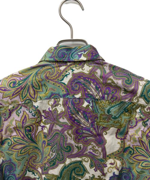 ETRO（エトロ）ETRO (エトロ) プリントシャツ グリーン×パープル サイズ:４０の古着・服飾アイテム