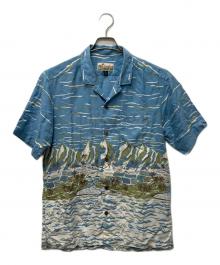 Patagonia（パタゴニア）の古着「アロハシャツ」｜ブルー×ホワイト