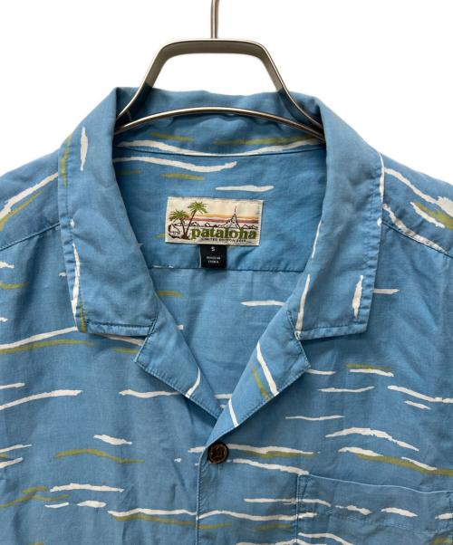 Patagonia（パタゴニア）Patagonia (パタゴニア) アロハシャツ ブルー×ホワイト サイズ:Ｓの古着・服飾アイテム