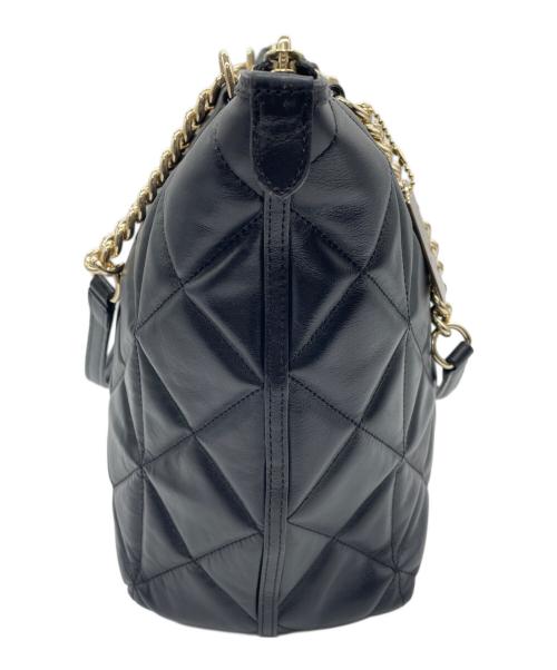 COACH（コーチ）COACH (コーチ) キルティングチェーントートバッグ ブラックの古着・服飾アイテム