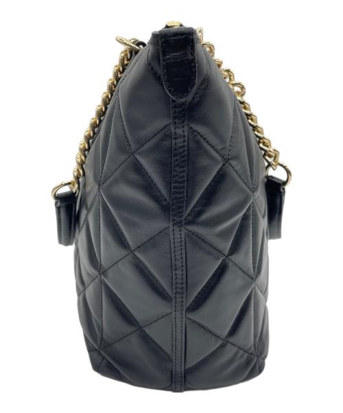 COACH（コーチ）COACH (コーチ) キルティングチェーントートバッグ ブラックの古着・服飾アイテム