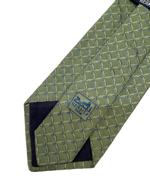 HERMES（エルメス）HERMES (エルメス) ネクタイ グリーン サイズ:-の古着・服飾アイテム