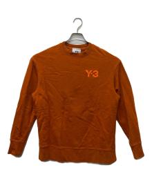 Y-3（ワイスリー）の古着「CHEST LOGO C SWEATSHIRT」｜オレンジ