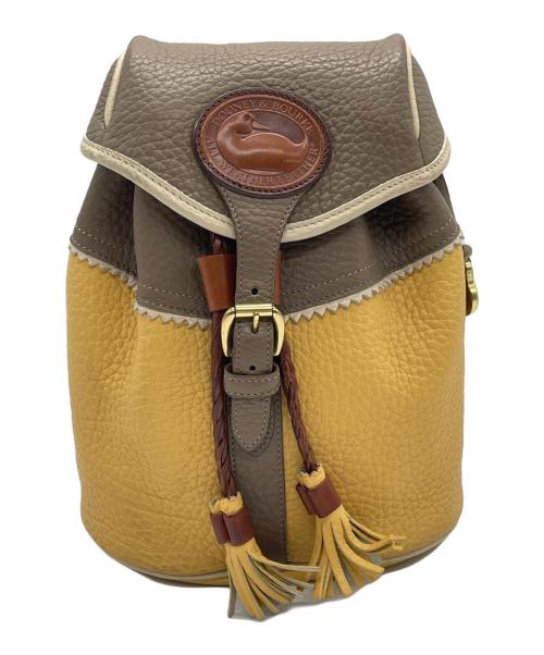 DOONEY&BOURKE（ドゥーニーアンドバーク）DOONEY&BOURKE (ドゥーニーアンドバーク) ミニリュック ブラウン×イエローの古着・服飾アイテム