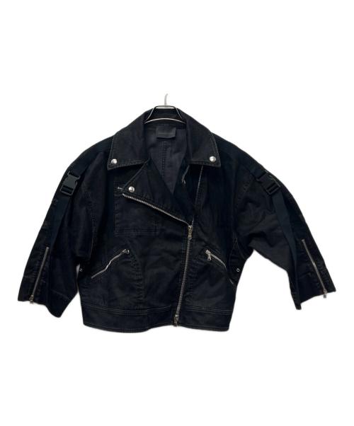 DIESEL Black Gold（ディーゼル ブラック ゴールド）DIESEL Black Gold (ディーゼル ブラック ゴールド) ダブルライダースジャケット ブラック サイズ:３６の古着・服飾アイテム
