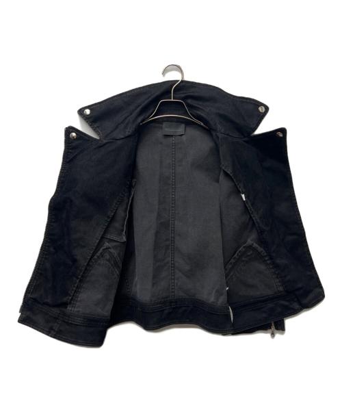 DIESEL Black Gold（ディーゼル ブラック ゴールド）DIESEL Black Gold (ディーゼル ブラック ゴールド) ダブルライダースジャケット ブラック サイズ:３６の古着・服飾アイテム