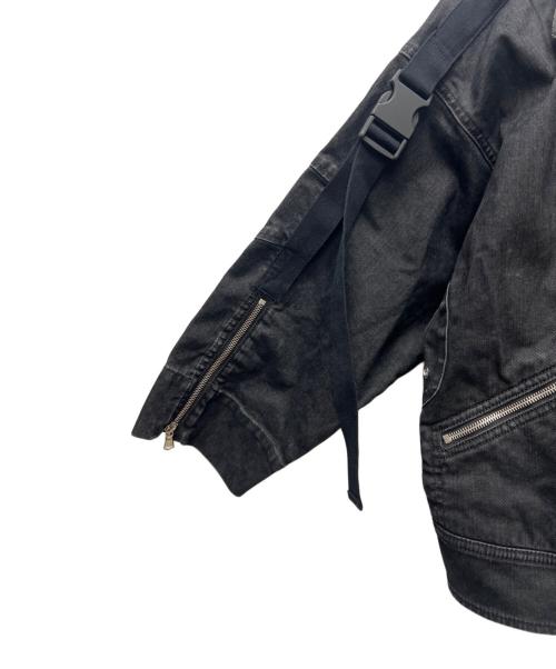 DIESEL Black Gold（ディーゼル ブラック ゴールド）DIESEL Black Gold (ディーゼル ブラック ゴールド) ダブルライダースジャケット ブラック サイズ:３６の古着・服飾アイテム