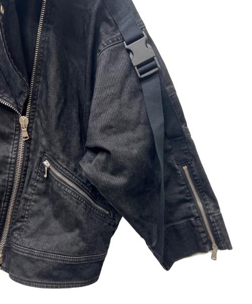 DIESEL Black Gold（ディーゼル ブラック ゴールド）DIESEL Black Gold (ディーゼル ブラック ゴールド) ダブルライダースジャケット ブラック サイズ:３６の古着・服飾アイテム