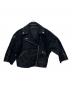 DIESEL Black Gold（ディーゼル ブラック ゴールド）の古着「ダブルライダースジャケット」｜ブラック