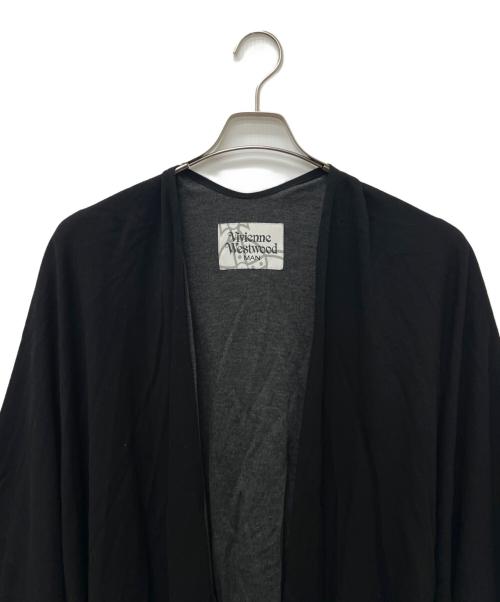 Vivienne Westwood man（ヴィヴィアン ウェストウッド マン）Vivienne Westwood man (ヴィヴィアン ウェストウッド マン) オーバーサイズドルマンカーディガン ブラック サイズ:FREEの古着・服飾アイテム