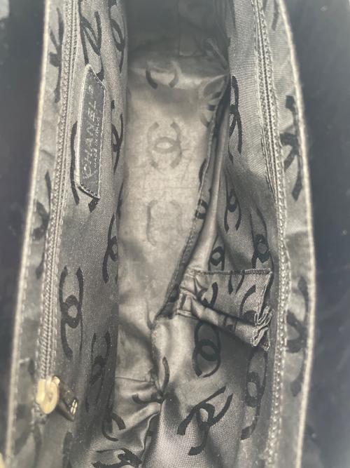 CHANEL（シャネル）CHANEL (シャネル) ハラコエナメルチェーントートミニ ブラックの古着・服飾アイテム