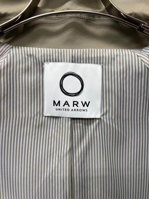 MARW UNITED ARROWS（マルゥ ユナイテッドアローズ）MARW UNITED ARROWS (マルゥ ユナイテッドアローズ) ステンカラーコート ベージュ サイズ:３６の古着・服飾アイテム