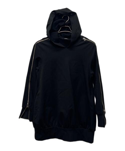 LIMI feu（リミフゥ）LIMI feu (リミフゥ) ジップデザインロングパーカー ブラック サイズ:Ｓの古着・服飾アイテム