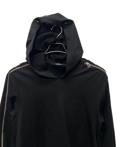LIMI feu（リミフゥ）LIMI feu (リミフゥ) ジップデザインロングパーカー ブラック サイズ:Ｓの古着・服飾アイテム