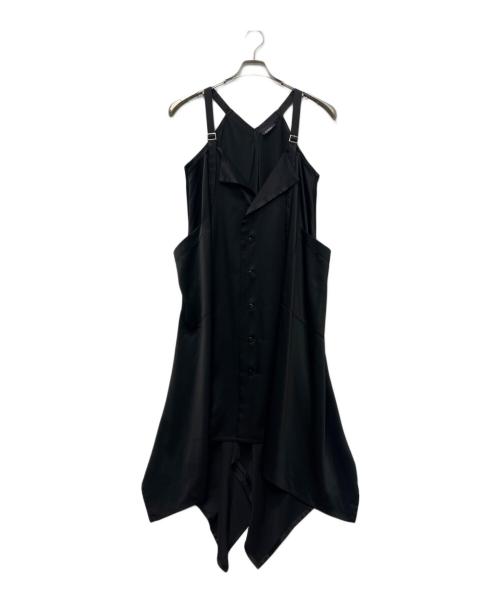 LIMI feu（リミフゥ）LIMI feu (リミフゥ) サテンロングジレワンピ ブラック サイズ:Ｓの古着・服飾アイテム