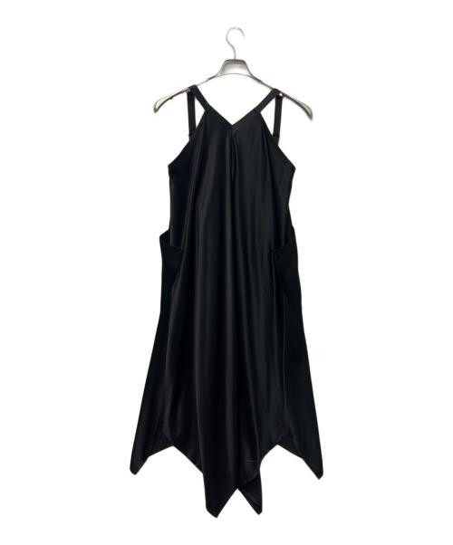 LIMI feu（リミフゥ）LIMI feu (リミフゥ) サテンロングジレワンピ ブラック サイズ:Ｓの古着・服飾アイテム