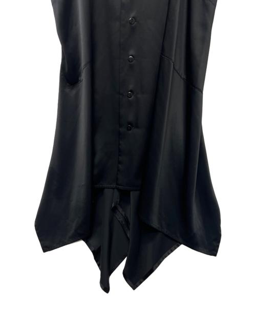 LIMI feu（リミフゥ）LIMI feu (リミフゥ) サテンロングジレワンピ ブラック サイズ:Ｓの古着・服飾アイテム
