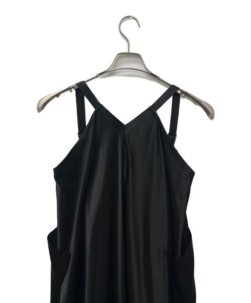LIMI feu（リミフゥ）LIMI feu (リミフゥ) サテンロングジレワンピ ブラック サイズ:Ｓの古着・服飾アイテム