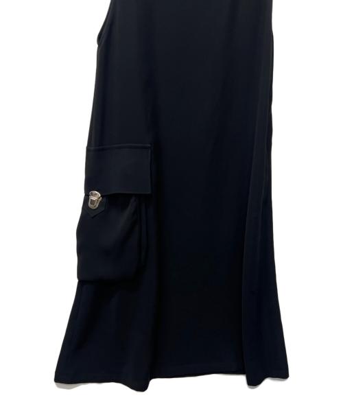 LIMI feu（リミフゥ）LIMI feu (リミフゥ) ノースリーブワンピース ブラック サイズ:Ｓの古着・服飾アイテム