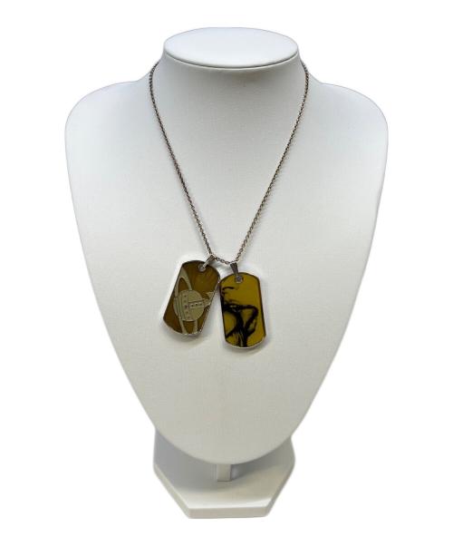 Vivienne Westwood（ヴィヴィアンウエストウッド）Vivienne Westwood (ヴィヴィアンウエストウッド) ドッグタグネックレス イエロー×レッドの古着・服飾アイテム