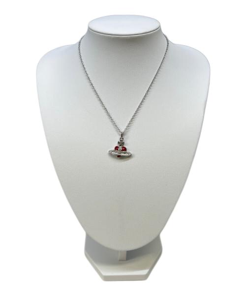 Vivienne Westwood（ヴィヴィアンウエストウッド）Vivienne Westwood (ヴィヴィアンウエストウッド) ハートモチーフネックレス レッドの古着・服飾アイテム