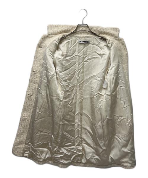 JIL SANDER（ジルサンダー）JIL SANDER (ジルサンダー) アンゴラブレンドコート ホワイト サイズ:３４の古着・服飾アイテム