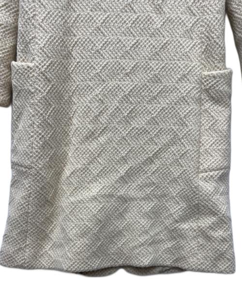 JIL SANDER（ジルサンダー）JIL SANDER (ジルサンダー) アンゴラブレンドコート ホワイト サイズ:３４の古着・服飾アイテム