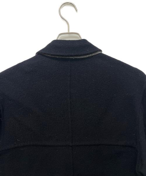 VALSTAR（ヴァルスター）VALSTAR (ヴァルスター) ウールステンカラーコート ネイビー×グレー サイズ:52の古着・服飾アイテム