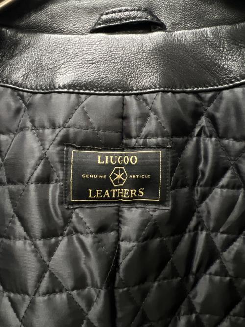 Liugoo Leathers（リューグーレザーズ）Liugoo Leathers (リューグーレザーズ) ピーコート ブラック サイズ:Ｌの古着・服飾アイテム
