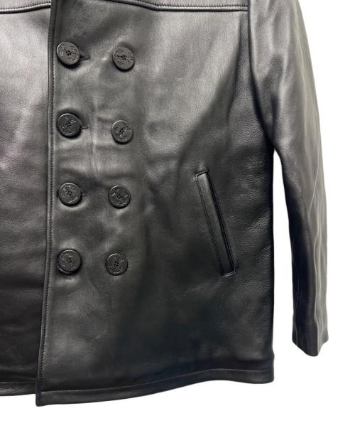 Liugoo Leathers（リューグーレザーズ）Liugoo Leathers (リューグーレザーズ) ピーコート ブラック サイズ:Ｌの古着・服飾アイテム