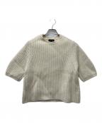 DRAWERドゥロワー）の古着「フレアスリーブニット」｜アイボリー