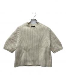 DRAWER（ドゥロワー）の古着「フレアスリーブニット」｜アイボリー