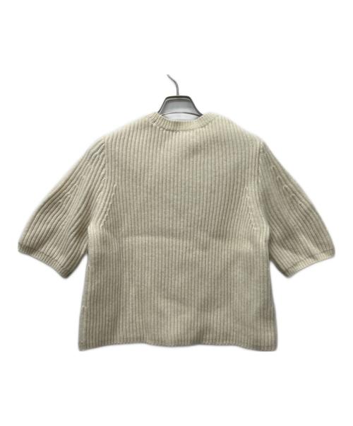 DRAWER（ドゥロワー）DRAWER (ドゥロワー) フレアスリーブニット アイボリー サイズ:１の古着・服飾アイテム