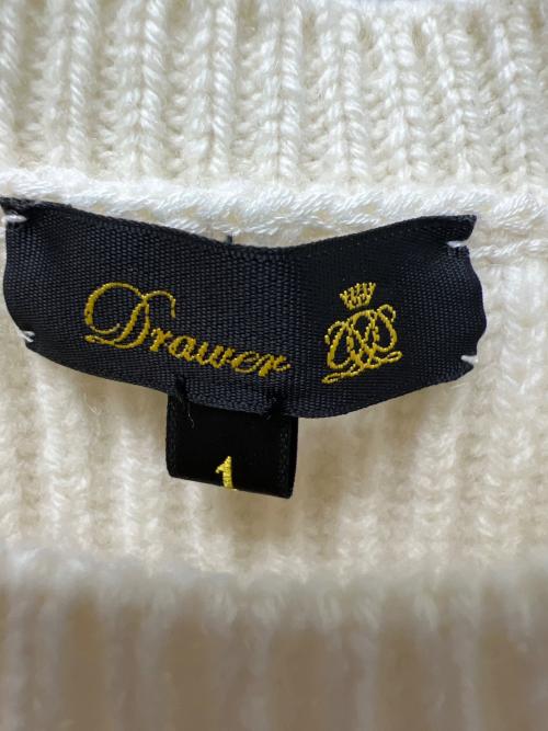 DRAWER（ドゥロワー）DRAWER (ドゥロワー) フレアスリーブニット アイボリー サイズ:１の古着・服飾アイテム