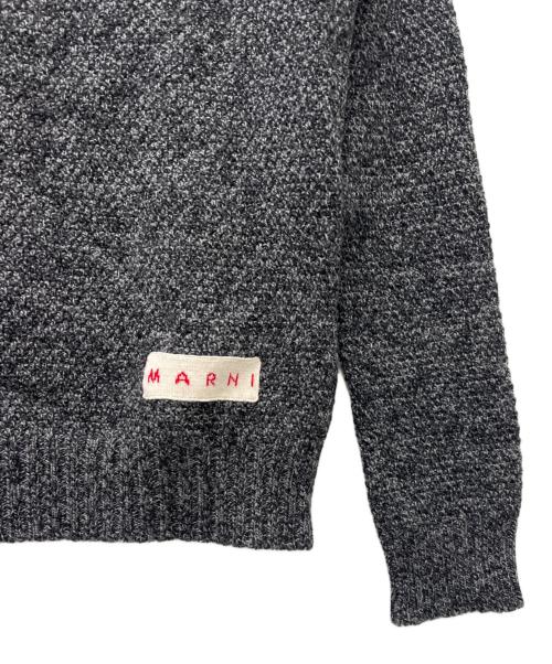 MARNI（マルニ）MARNI (マルニ) バイカラー ハイネックニット グレー×アイボリー サイズ:３８の古着・服飾アイテム