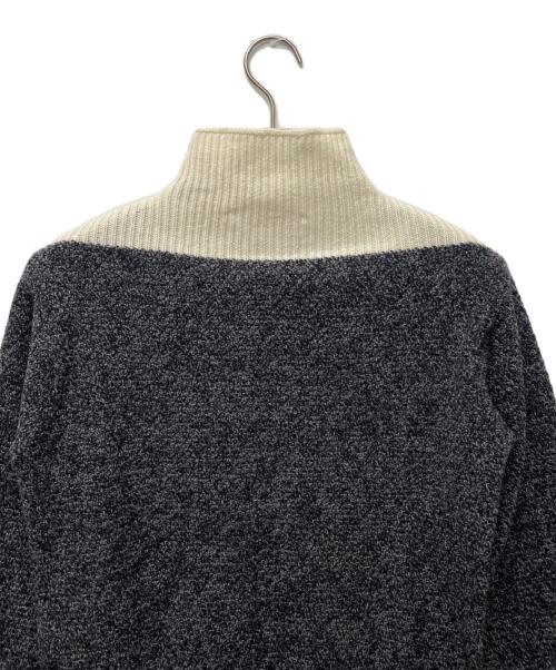 MARNI（マルニ）MARNI (マルニ) バイカラー ハイネックニット グレー×アイボリー サイズ:３８の古着・服飾アイテム