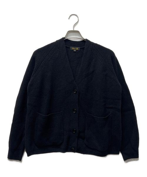 DRAWER（ドゥロワー）Drawer (ドゥロワー) 畦編み ニットカーディガン ブラック サイズ:１の古着・服飾アイテム