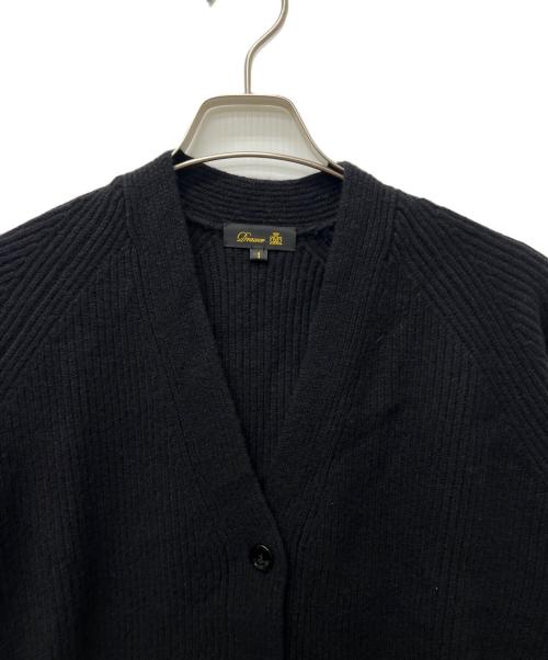 DRAWER（ドゥロワー）Drawer (ドゥロワー) 畦編み ニットカーディガン ブラック サイズ:１の古着・服飾アイテム