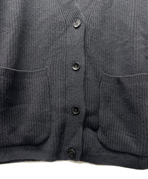 DRAWER（ドゥロワー）Drawer (ドゥロワー) 畦編み ニットカーディガン ブラック サイズ:１の古着・服飾アイテム