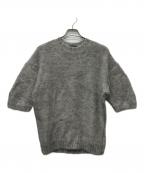 DRAWERドゥロワー）の古着「モヘヤウールクルーネックニット」｜グレー