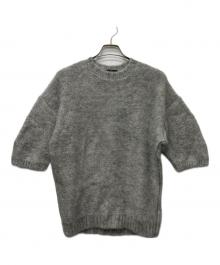 DRAWER（ドゥロワー）の古着「モヘヤウールクルーネックニット」｜グレー