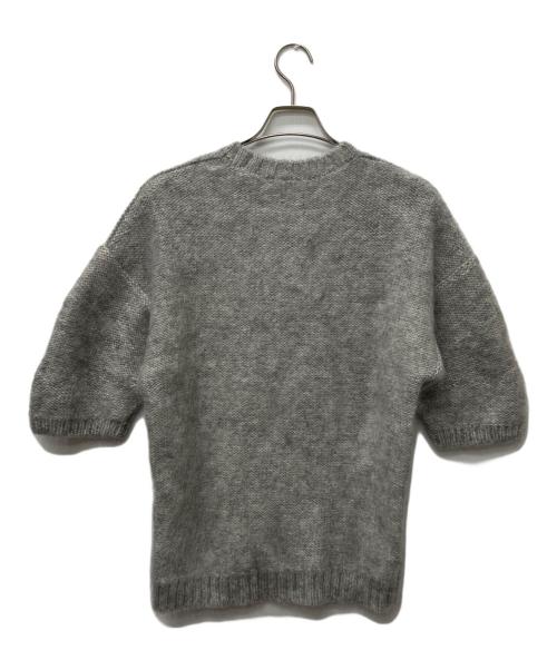 DRAWER（ドゥロワー）DRAWER (ドゥロワー) モヘヤウールクルーネックニット グレー サイズ:-の古着・服飾アイテム