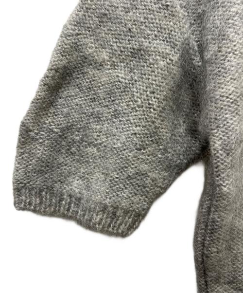 DRAWER（ドゥロワー）DRAWER (ドゥロワー) モヘヤウールクルーネックニット グレー サイズ:-の古着・服飾アイテム