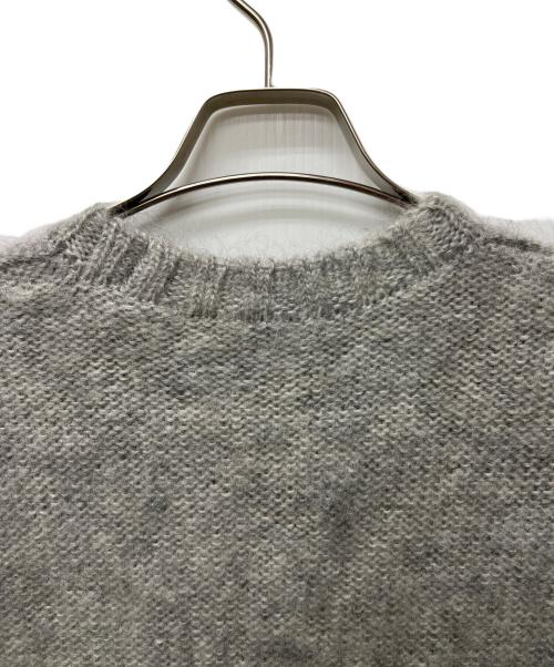 DRAWER（ドゥロワー）DRAWER (ドゥロワー) モヘヤウールクルーネックニット グレー サイズ:-の古着・服飾アイテム